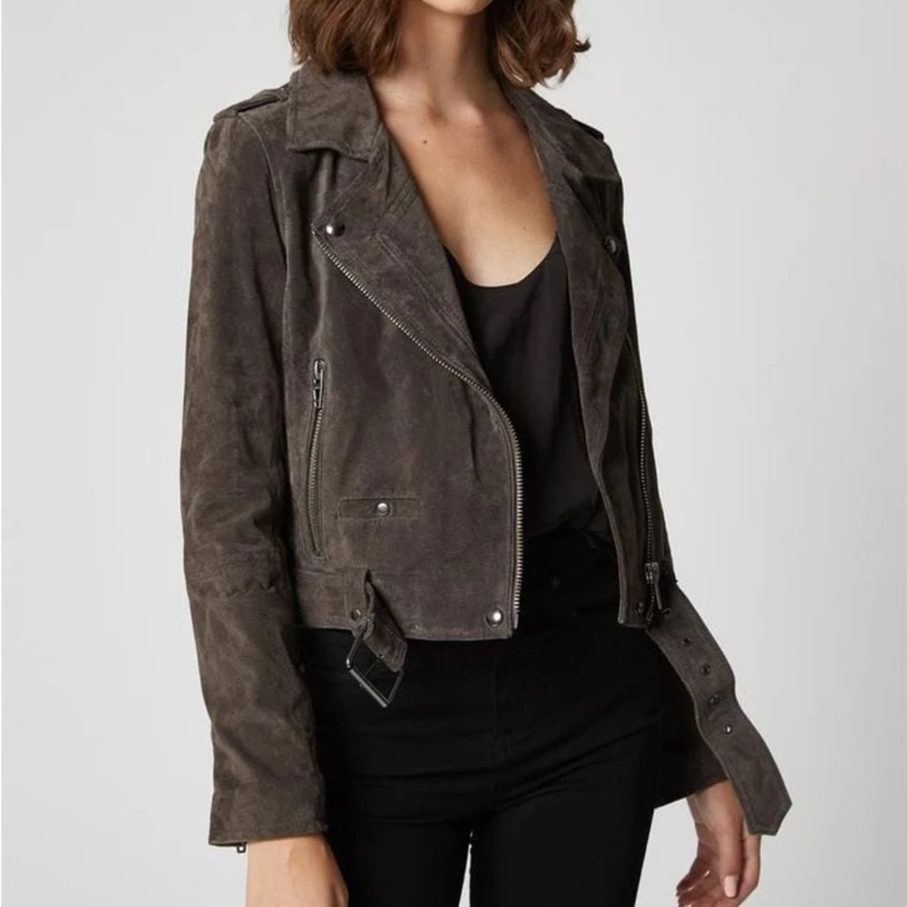 Blank NYC suede moto jacket